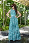 Glamours By Chansi Trendz CT 16 Multilayer Georgette Printed Gown Suppliers In India